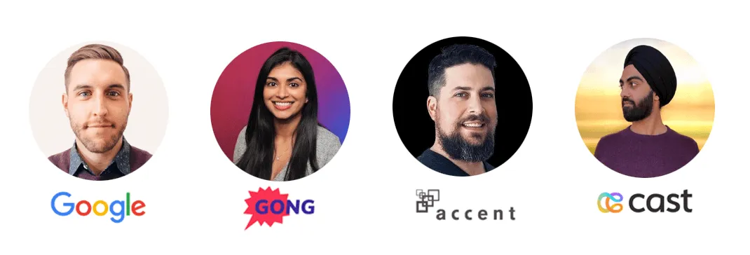 Webinar with Google, Gong, Accent, and Cast.app